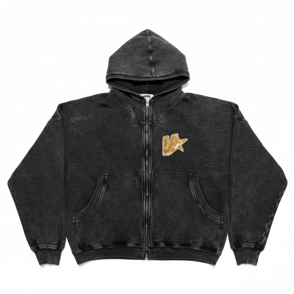 Veneno Buzo Zipper Leather Cow