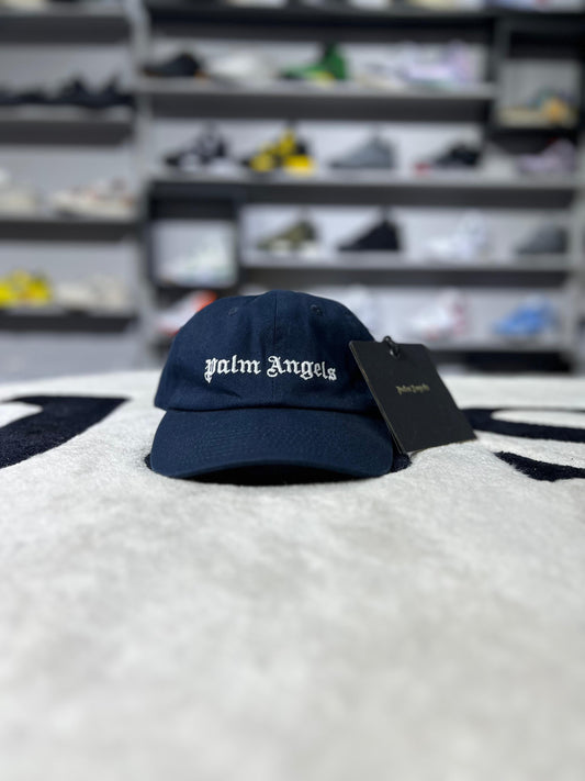 Palm Angels Classic Logo Cap 'Navy Blue/White'