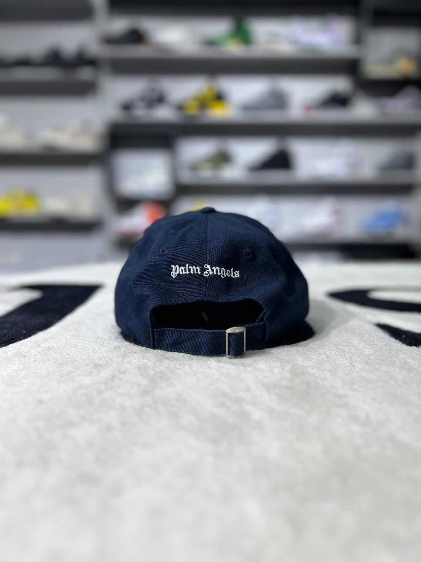 Palm Angels Classic Logo Cap 'Navy Blue/White'