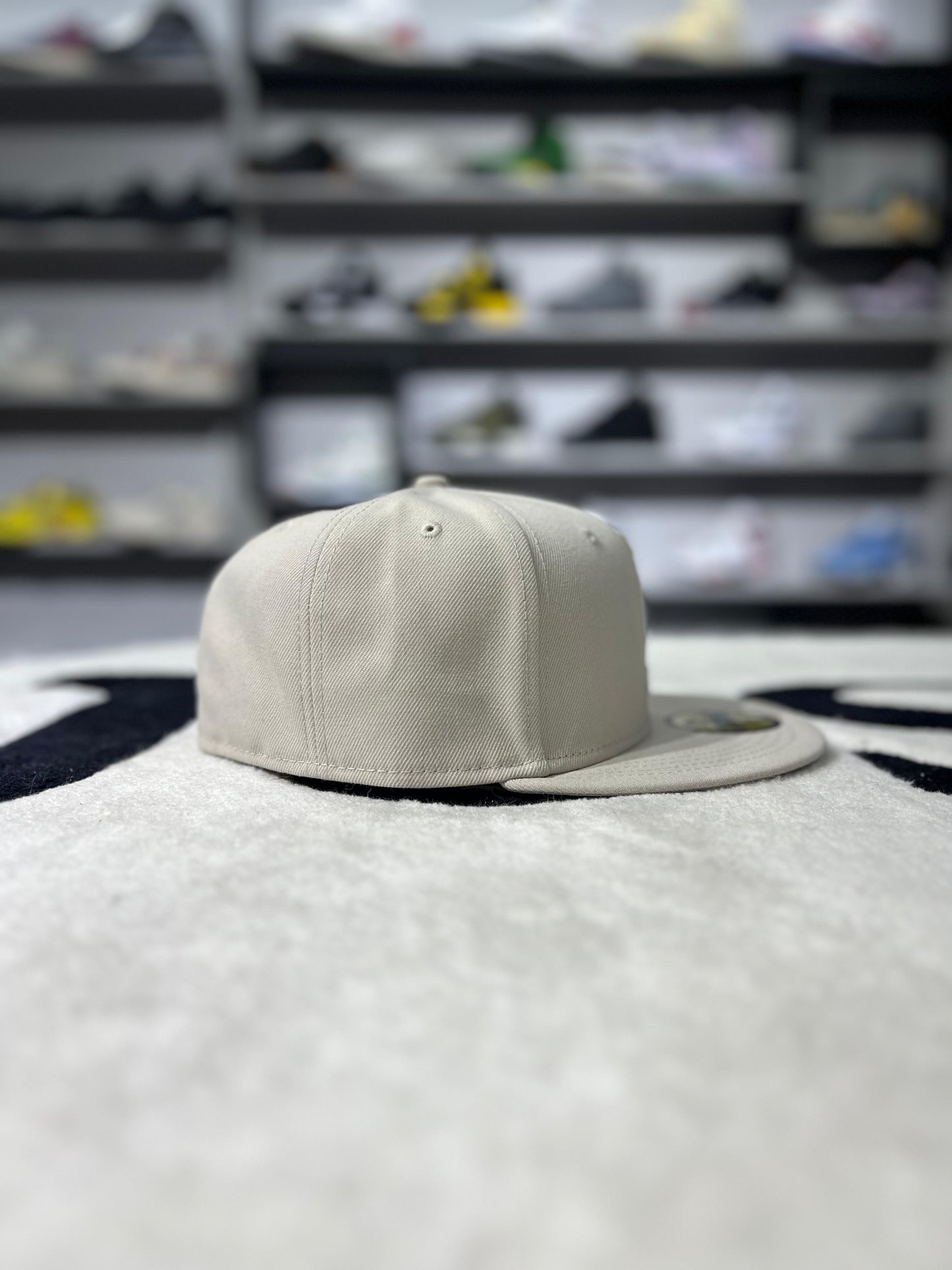 Supreme Gold Cross S Logo New Era Fitted Hat Stone