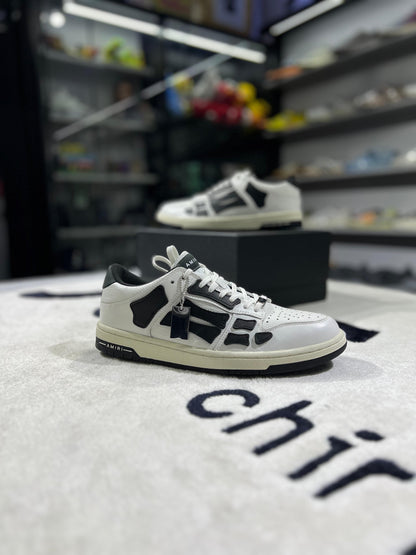 AMIRI Skel Top Low White Black White