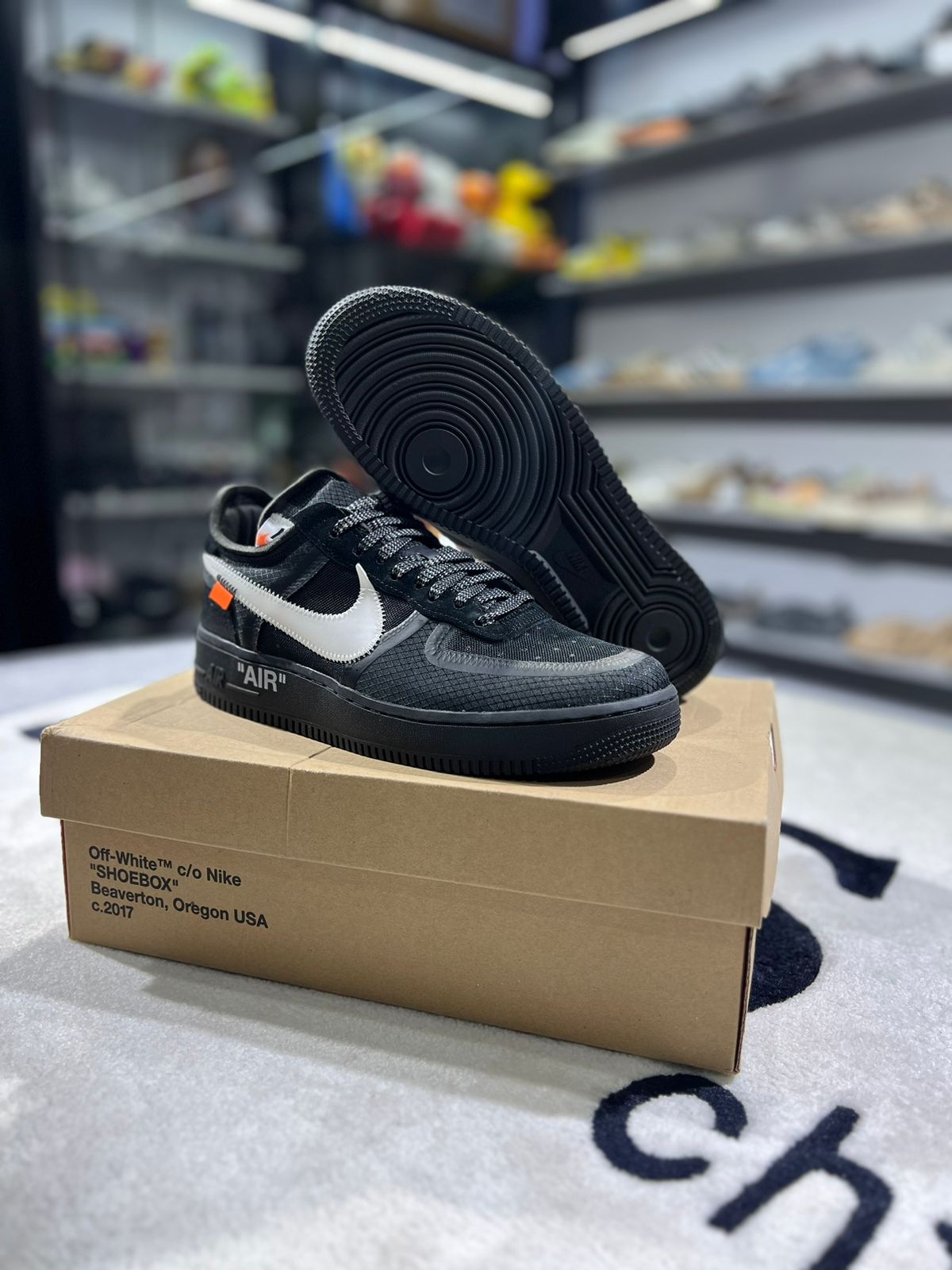 Force One Cajas De Tenis Nike Por Mayoreo AF1 TODO NEGRO