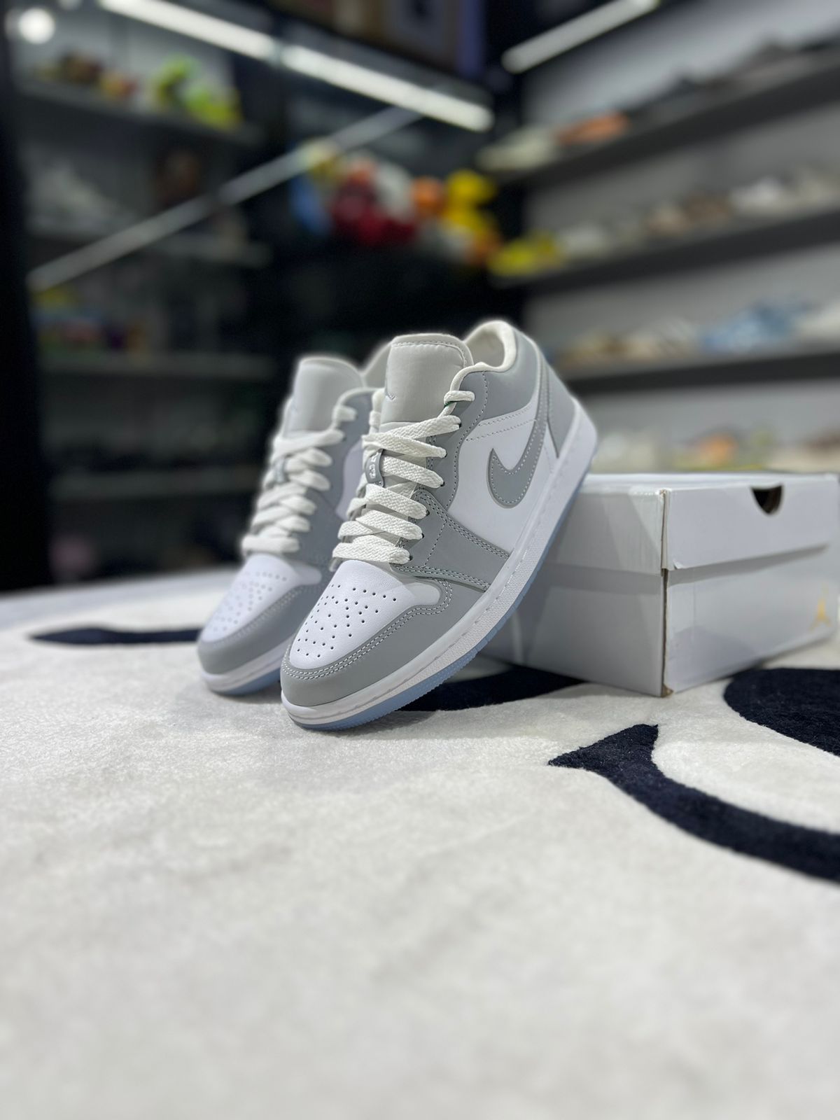 Jordan 1 Low Wolf Grey (Women's)