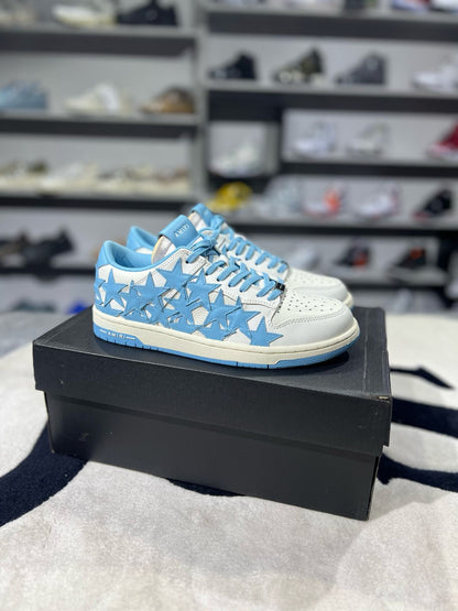 AMIRI Stars Low Top White Blue