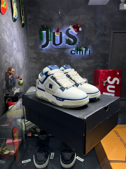 AMIRI White & Navy  MA-1 Sneakers