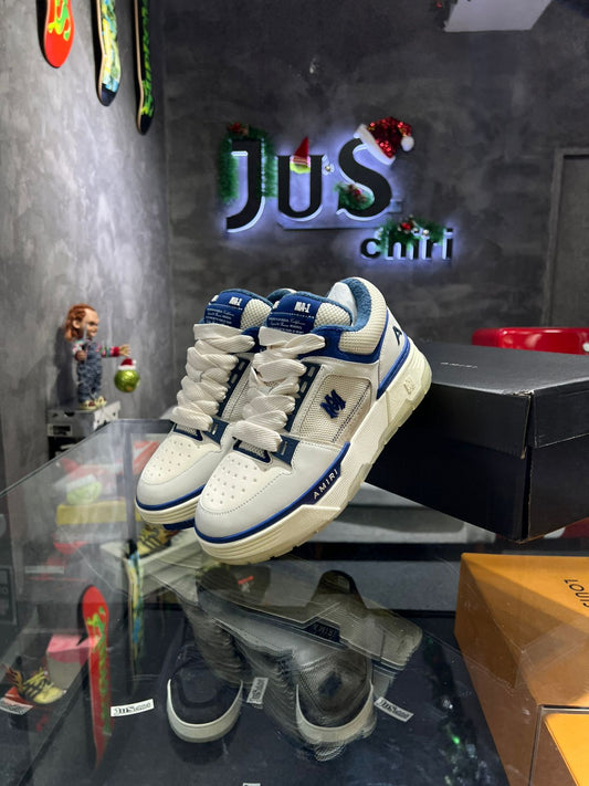 AMIRI White & Navy  MA-1 Sneakers