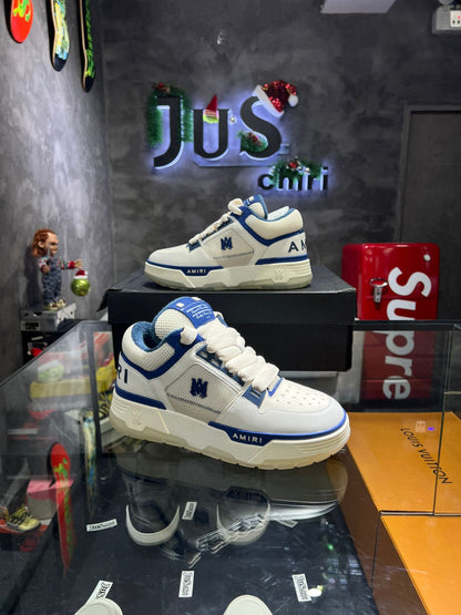 AMIRI White & Navy  MA-1 Sneakers