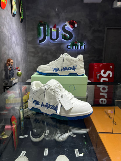 OFF-WHITE Out Of Office OOO Low Tops For Walking White Black