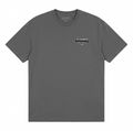 AllSaints Redact Oversized Embroidered Logo T-Shirt Parma Blue