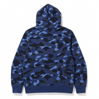 BAPE Camo College Pullover Hoodie Navy
