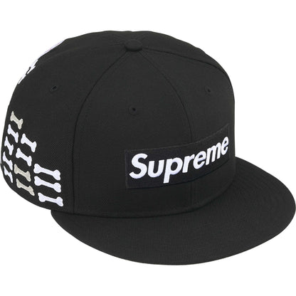 Supreme Bones Box Logo New Era 59Fifty Fitted Hat Black
