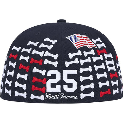 Supreme Bones Box Logo New Era 59Fifty Fitted Hat Navy