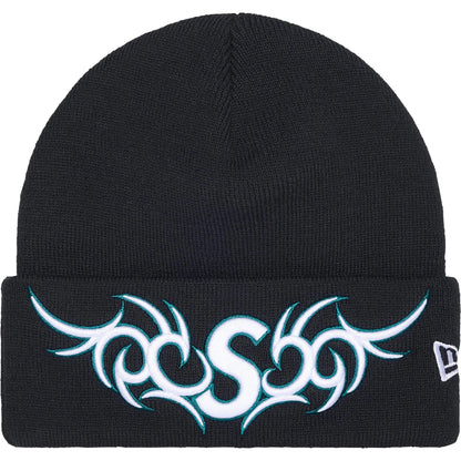 Supreme New Era Tribal S Logo Beanie Navy