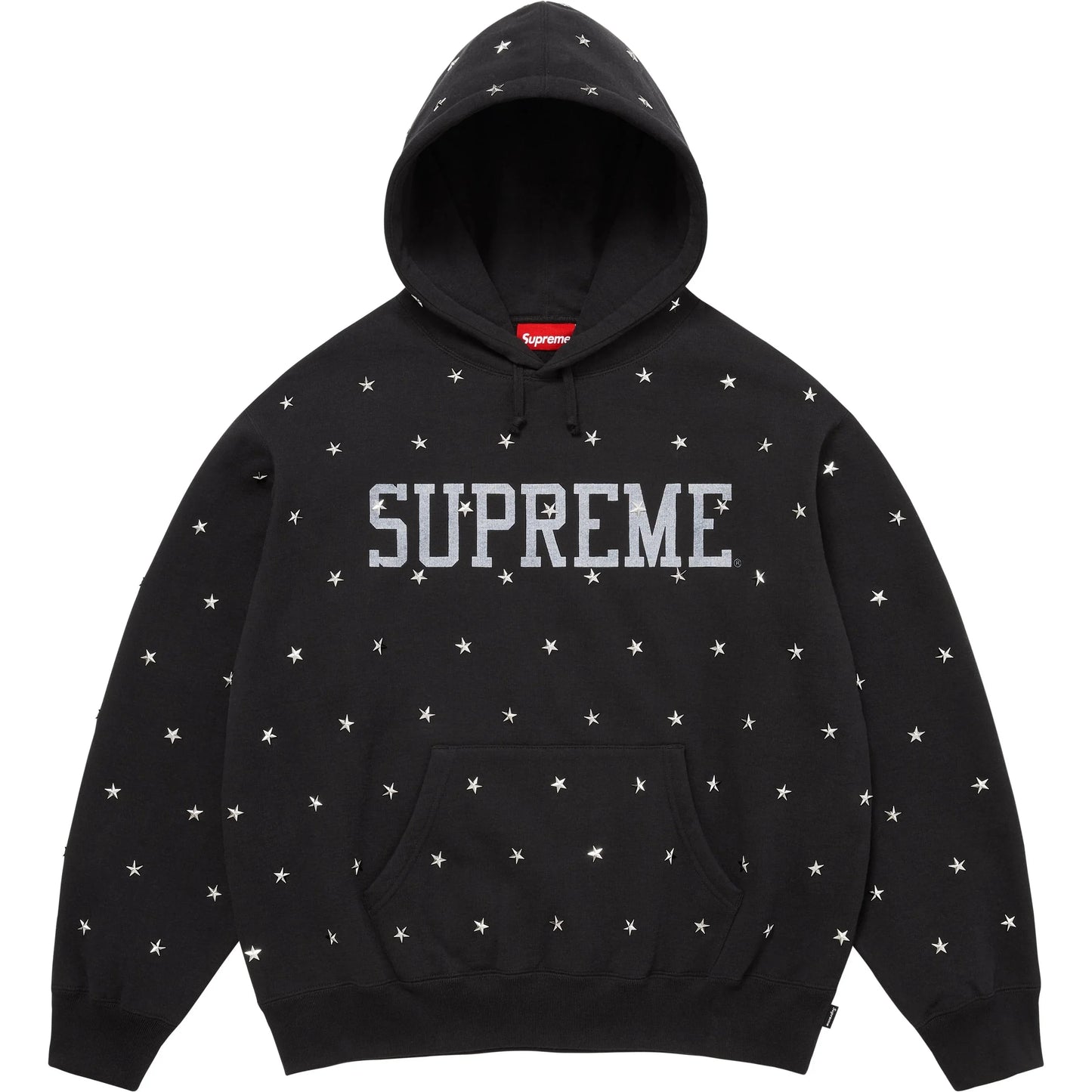 SUPREME Stars Studded Hooded Sweatshirt