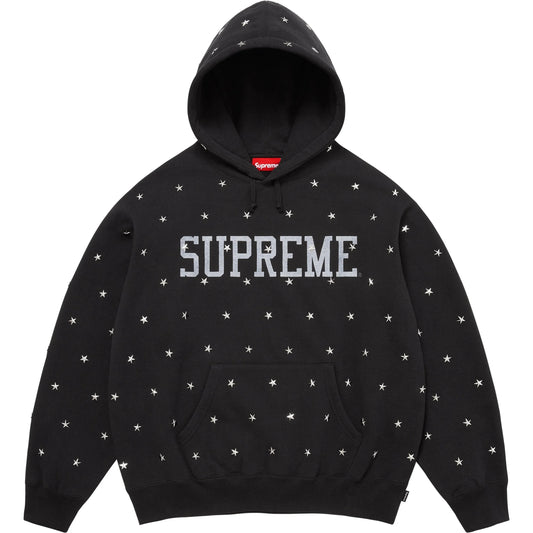 SUPREME Stars Studded Hooded Sweatshirt