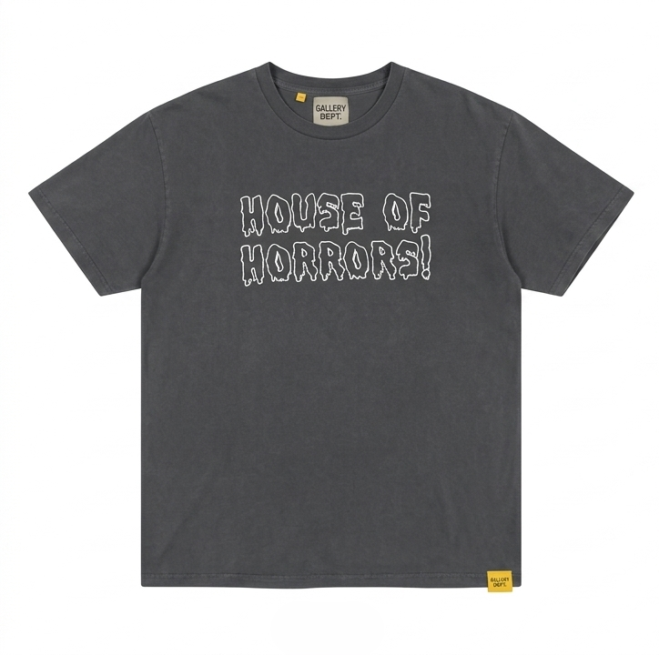 Gallery Dept. T-Shirt Horrors Tee Vintage Black