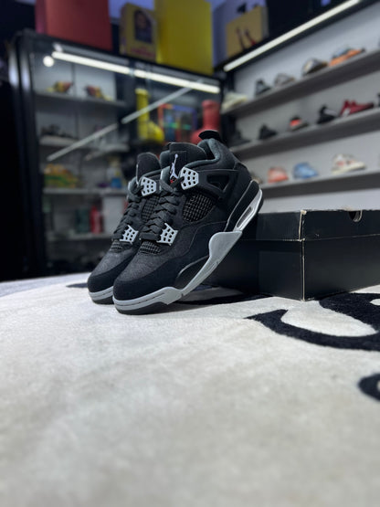 JORDAN RETRO 4 BLACK CANVAS