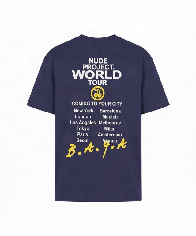 Nude Project Nude Tour Tee Navy