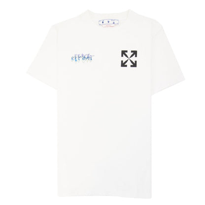 Off White 90s Liquid Slim S/s T Shirt White/black