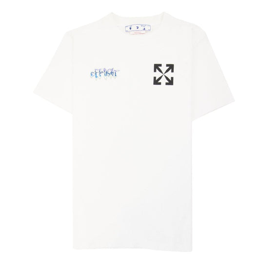 Off White 90s Liquid Slim S/s T Shirt White/black