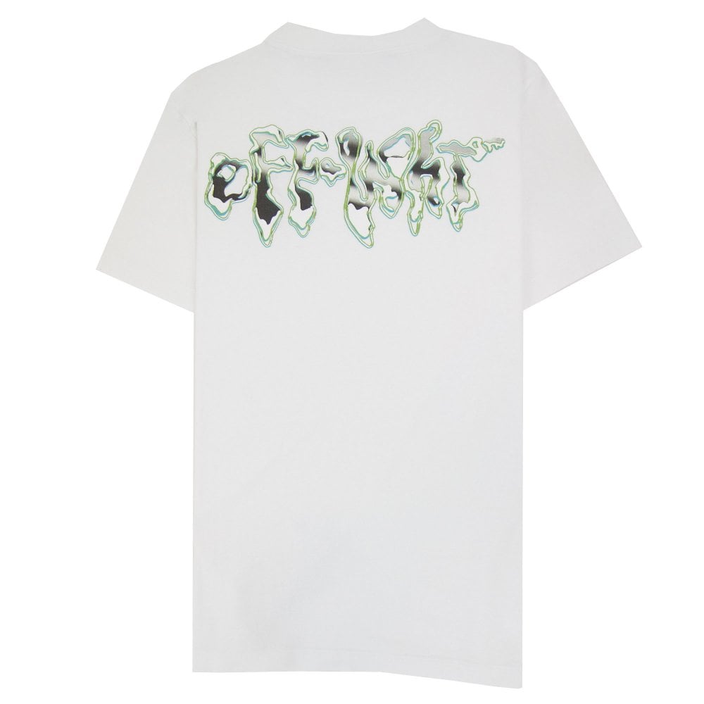 Off White 90s Liquid Slim S/s T Shirt White/black