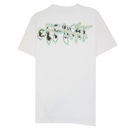 Off White 90s Liquid Slim S/s T Shirt White/black