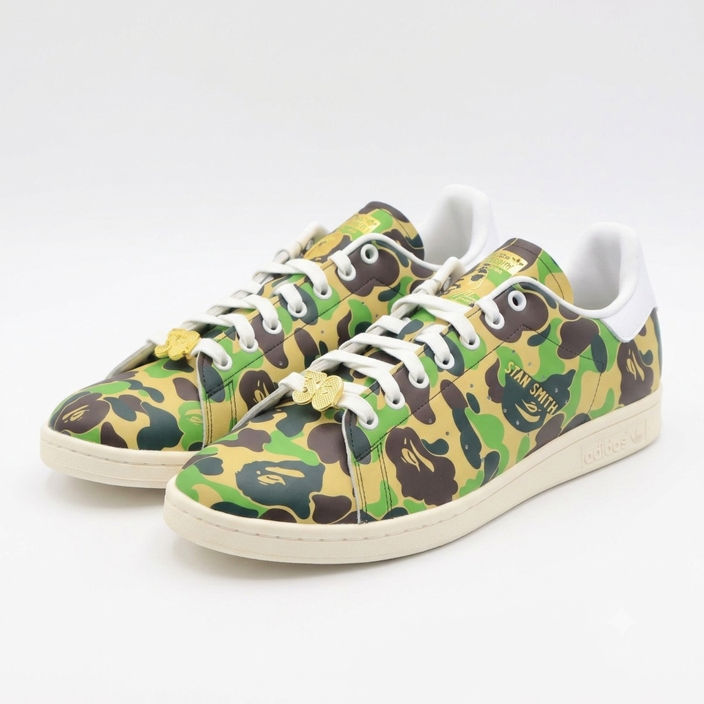 Adidas Stan Smith x Bape ABC Camo